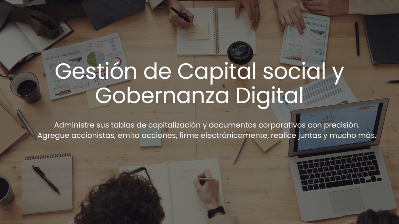 Cap table online - Gestión de capital social